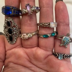 Huge Costume Jewelry Lot Over 80 Items A Few Sterling Silver $60 OBO